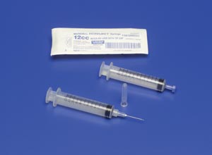 Syringe Only, 12mL, Luer Lock Tip, 0.2cc Graduations, 80/bx (36 cs/plt)