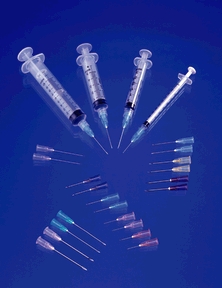Exel Corporation Syringe & Needle, Luer Lock, 10cc, 18G x 1", 8bx/cs
