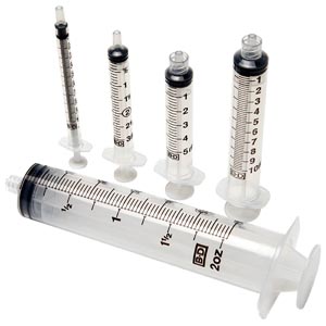 BD Syringe Only, 3mL, Luer-Lok™ Tip, 200/bx, 4bx/cs (40 cs/plt)