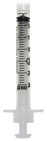 BD, Syringe, Luer-Lok, 3mL, Bulk