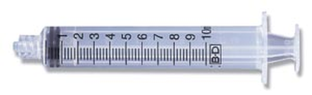 BD Syringe Only, 10mL, Slip Tip, Bulk, 850/cs