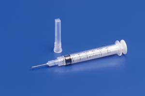 Syringe, 3mL, 20G x 1", 0.1cc Graduations