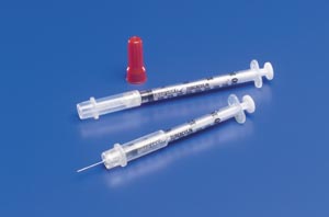 TB Syringe, 1mL, 28G x ½", Brown, 5 bx/cs