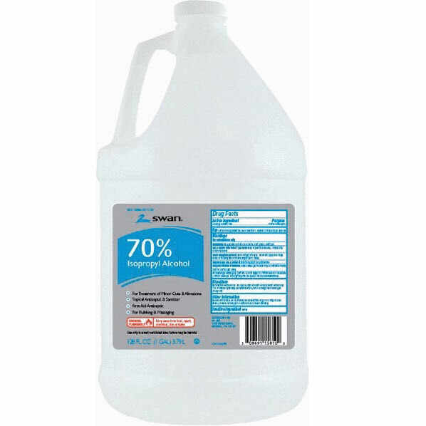 First Aid Only 1 Gallon 70% Isopropyl Alcohol, 4/Case