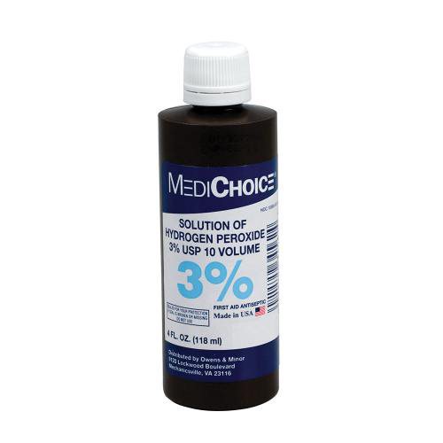 First Aid Only 4 oz 3% Hydrogen Peroxide Antiseptic Solution, 24/Case