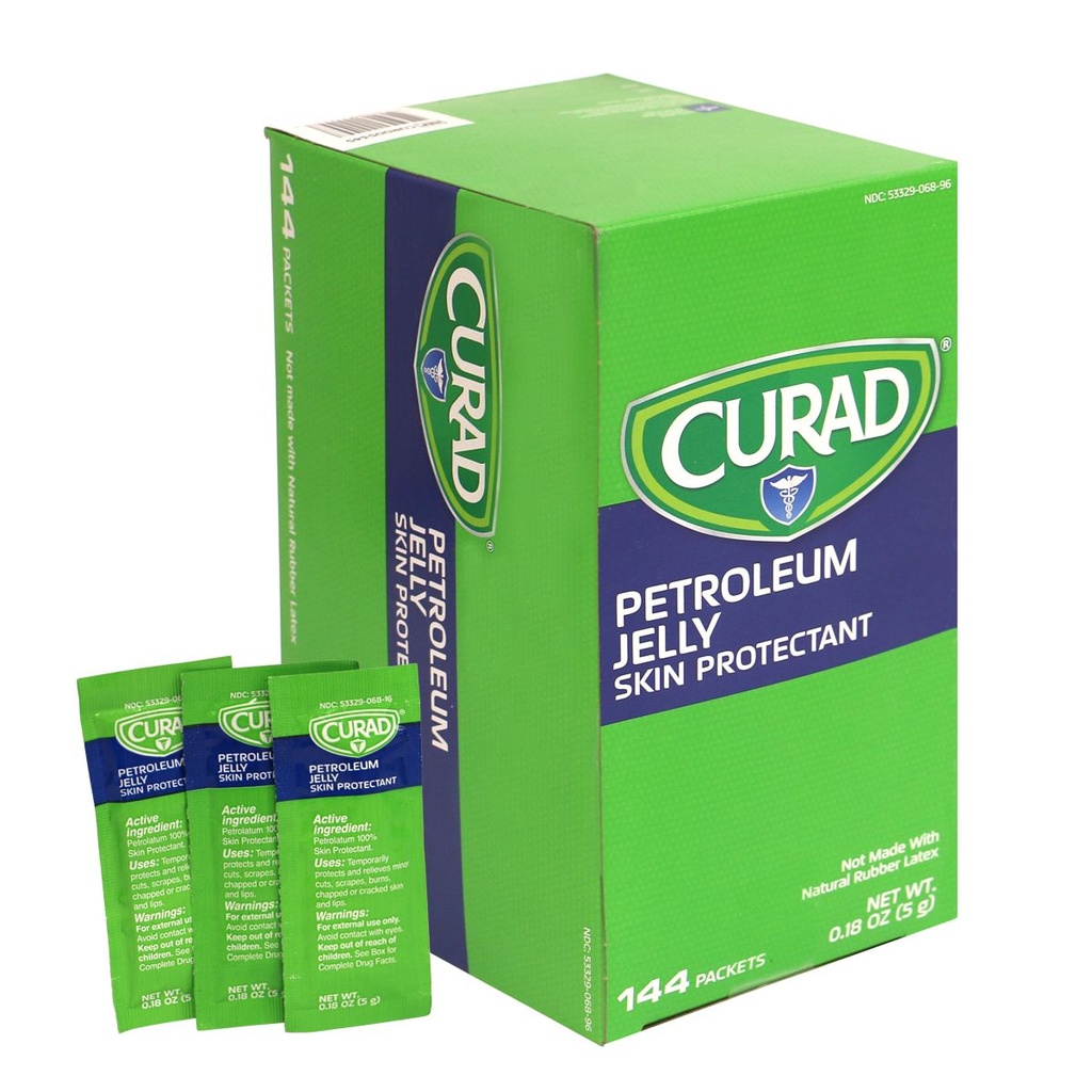 First Aid Only Lubricating Petroleum Jelly Packets, 144/Box