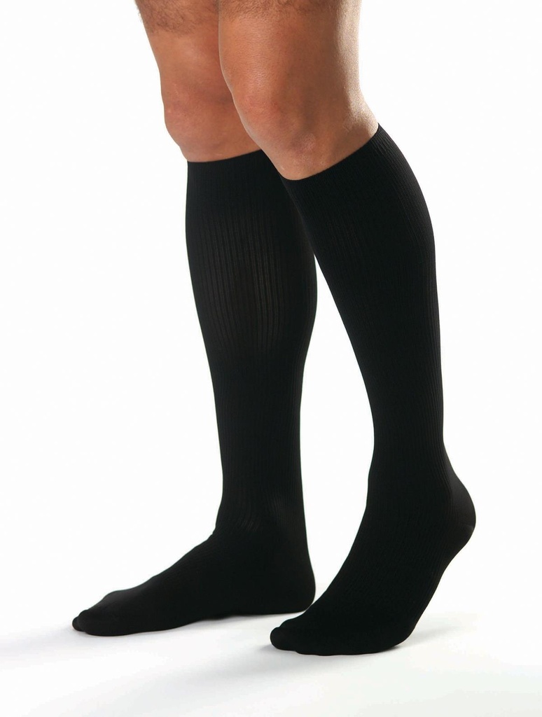 BSN Medical/Jobst Diabetic Sock, Knee High, Closed Toe, Black, Medium