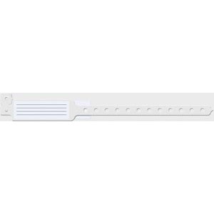 Medical ID Solutions Wristband, Adult/ Pediatric, 10", Insert Vinyl, Custom Printed, Clear