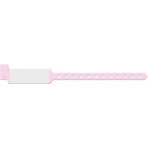 Medical ID Solutions Wristband, Adult/ Pediatric, Imprinter Vinyl, Custom Printed, Pink