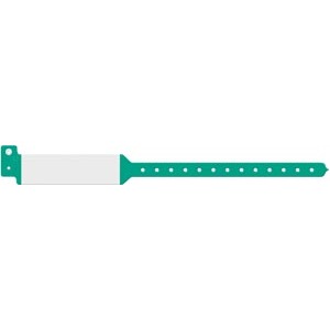 Medical ID Solutions Wristband, Adult, Imprinter Tri-Laminate, Custom Printed, Green