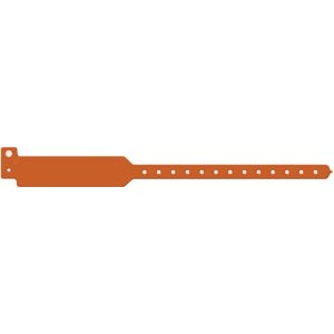 Medical ID Solutions Wristband, Adult, Write-On Tri-Laminate, Custom Printed, Orange