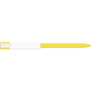 Medical ID Solutions Wristband, Adult, Imprinter, Self Adhesion, Soft Vinyl, Yellow
