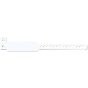 Medical ID Solutions Wristband, Infant, Imprinter Vinyl, Custom Printed, White