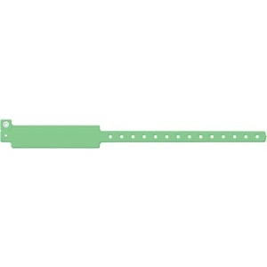 Medical ID Solutions Wristband, Adult, Write-On Vinyl, Custom Printed, Green