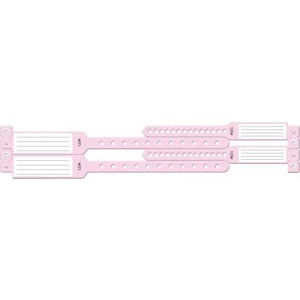 Medical ID Solutions Wristband Set, 4-Part, Mother-Baby Set, Insert, Pink