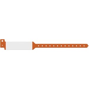 Medical ID Solutions Wristband, Adult, Imprinter Tri-Laminate, Orange