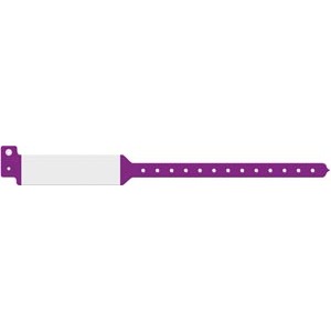 Medical ID Solutions Wristband, Adult, Imprinter Tri-Laminate, Purple