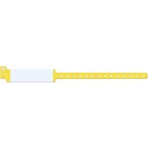 Medical ID Solutions Wristband, Adult, Imprinter Vinyl, Yellow