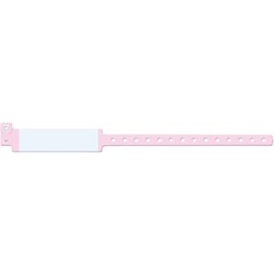 Medical ID Solutions Wristband, Adult, Imprinter Vinyl, Pink