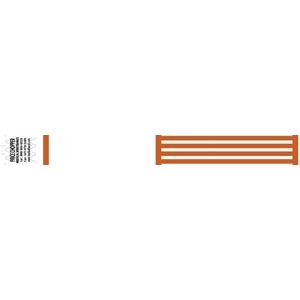 Medical ID Solutions Wristband, Tyvek, 1", Orange, 1000/bx