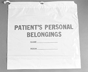 ADI Medical Patient Belonging Bag, Cotton Drawstring (48 cs/plt)