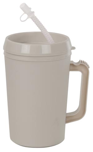 GMAX Industries, Inc. Insulated Mug, with Straw, 22 oz, Gray
