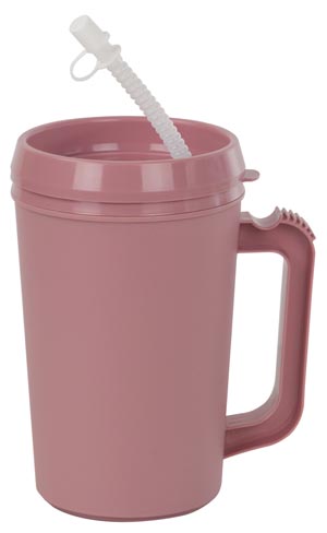 GMAX Industries, Inc. Insulated Mug, with Straw, 22 oz, Rose