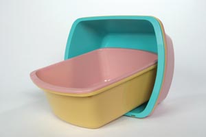 Wash Basin, Rectangular, 6 Qt/ 5.7L, Dusty Rose (42 cs/plt)