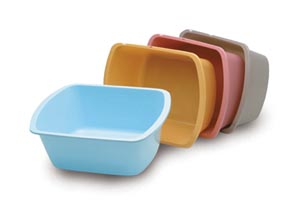 Wash Basin, Rectangular, 7 Qt/ 6.6L, Gold (42 cs/plt)