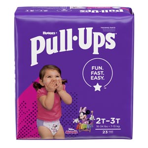 Kimberly-Clark Consumer Training Pants, 2T-3T, Girls Jumbo Pack, 23/pk, 4 pk/cs
