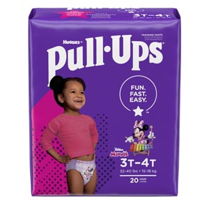 Kimberly-Clark Consumer Training Pants, 3T-4T, Girls Jumbo Pack, 20/pk, 4 pk/cs