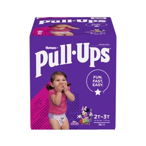 Kimberly-Clark Consumer Training Pants, 2T-3T, Girls Giga Pack, 74/pk, 1 pk/cs