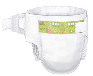 Baby Diaper, Size 2 Small/ Medium (12-18 lbs), 34/bg, 8 bg/cs