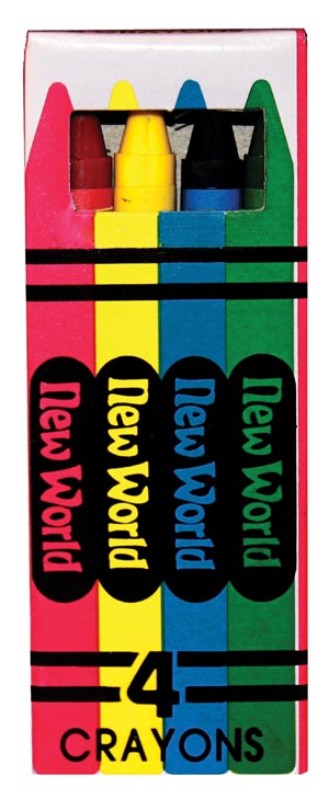 New World Imports 4-Pack Crayons