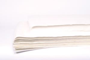 Graham Medical Headrest Pre-Cut Sheets, 18" x 24", Crepe Finish, White