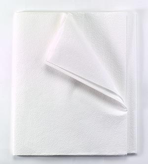 Drape Sheet, Patient, 40" x 48", 2-Ply Tissue, White (48 cs/plt)