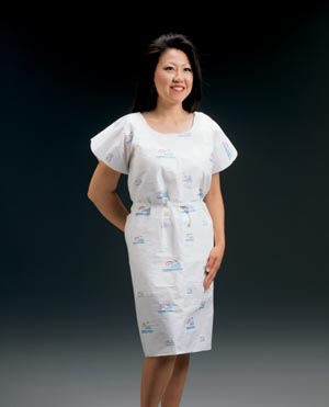 Graham Medical Exam Gown, TPT, 30" x 42", Seascape® Print