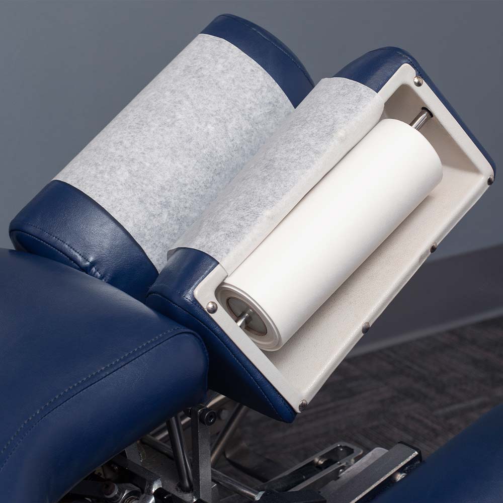 Headrest, Chiropractic, Smooth, White, 8½" x 225 ft