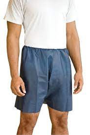 Graham Medical Graham Medical® US Assembled MediShorts® Exam Shorts, Nonwoven, Navy, S/M