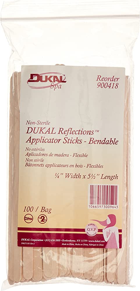 Spa Wood Applicator, 5.5 x 1/4", Bendable, 100/bg, 25bg/cs