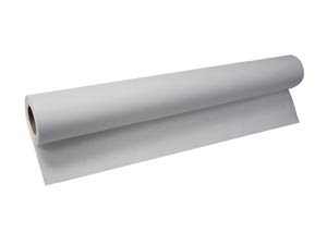 Table Paper, Crepe, White, 21" x 125"