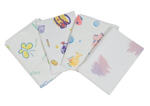 Bib, 10" x 13", 2-Ply + Poly, Pediatric Print, Bugs N Things