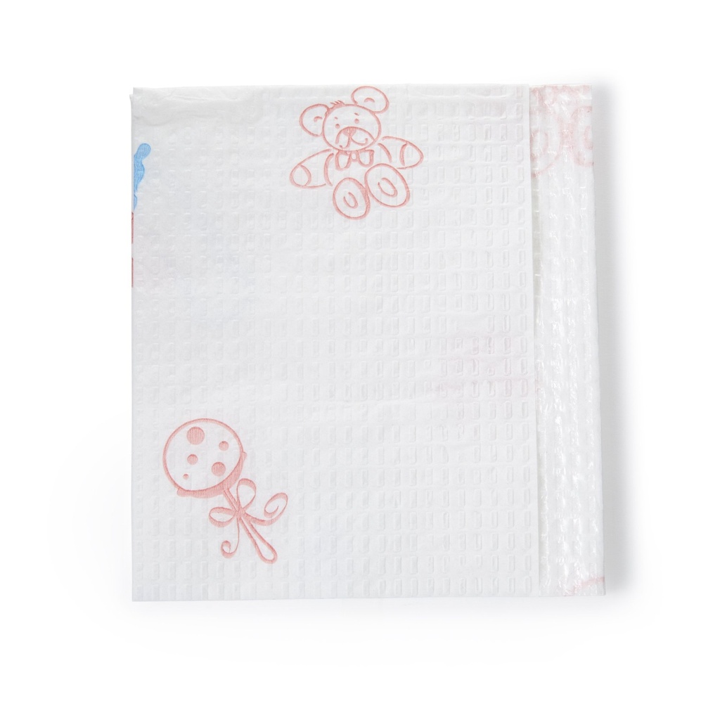 Baby Scale Liner, 13" x 22", Printed, 2-Ply Tissue + Poly