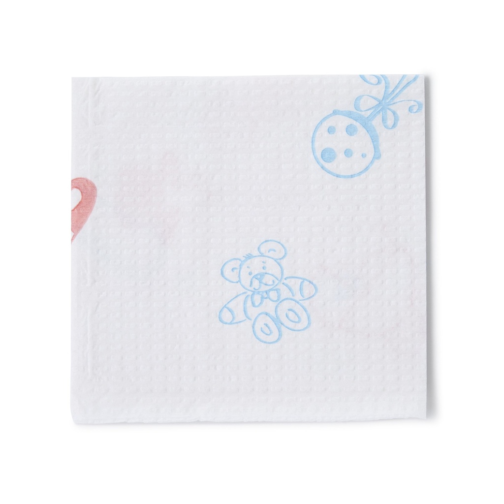 Baby Scale Liner, 13" x 25", Printed, 2-Ply Tissue + Poly