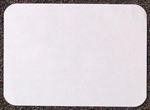 Heavyweight Tray Cover, Weber (C), 11" x 17¼", White