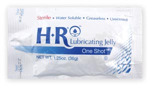 HR Pharmaceuticals HR® Sterile Lubricating Jelly 1.25oz. (36gm) OneShot® Pouch, 48/bx