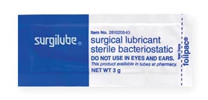 HR Pharmaceuticals SURGILUBE® 3gm FOILPAC® (Foil Laminated Film) (12/cs, 48 cs/plt)