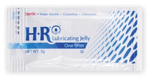 HR Pharmaceuticals HR® Lubricating Jelly, 3gm, One Shot®, 144 ea/bx (112 cs/plt)