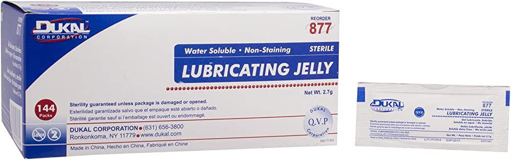 Lubricating Jelly, Foil Pack, 2.7gm