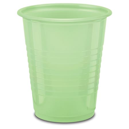 Crosstex International Plastic Cup, 5 oz, Green